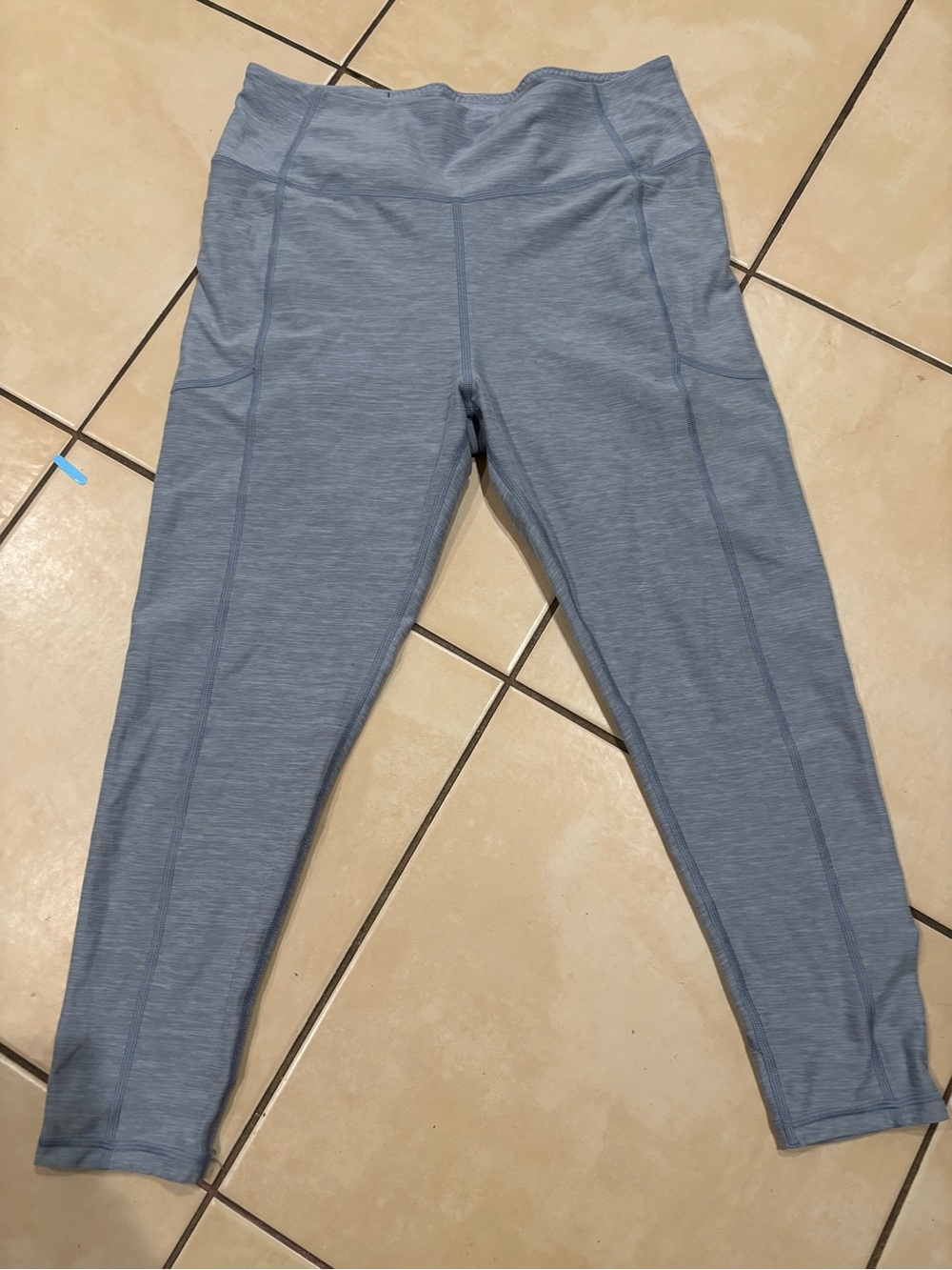 Victoria's Secret Heathered Light Blue High-Waist Leggings